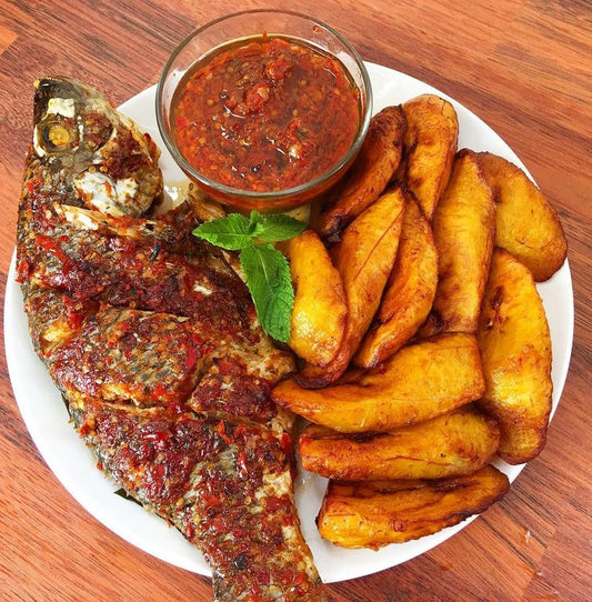 Grilled Fish & Fried Plantain  – A Delicious African Delicacy